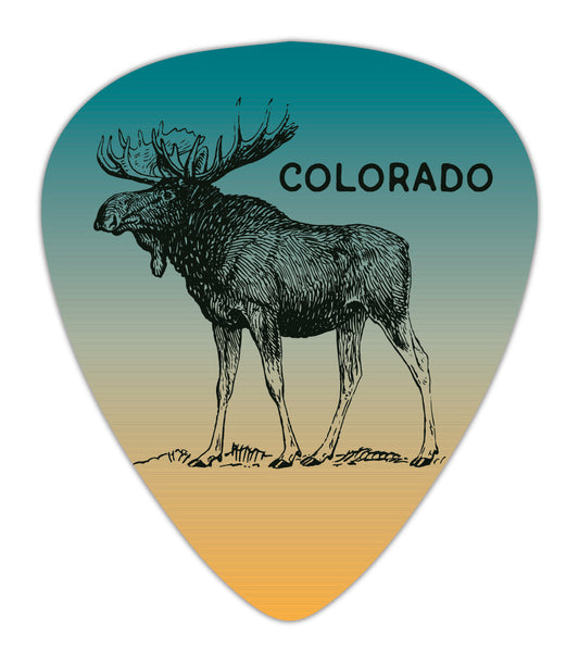 Standing Moose Guitar Pick