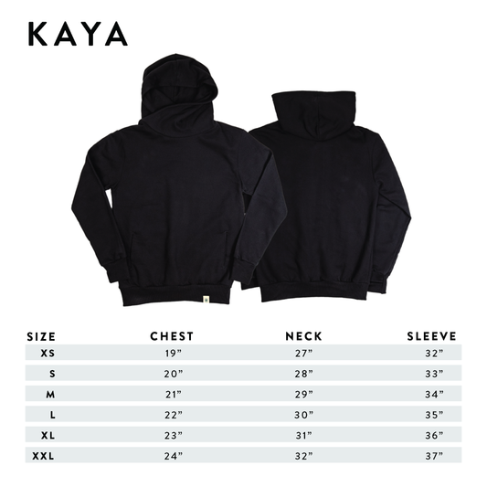 Heavyweight Cowl Neck Hoodie Sizing | Kaya
