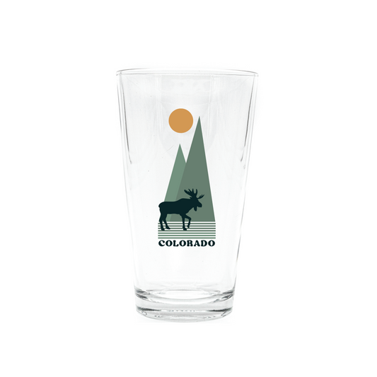 Iconic Moose Pint Glass
