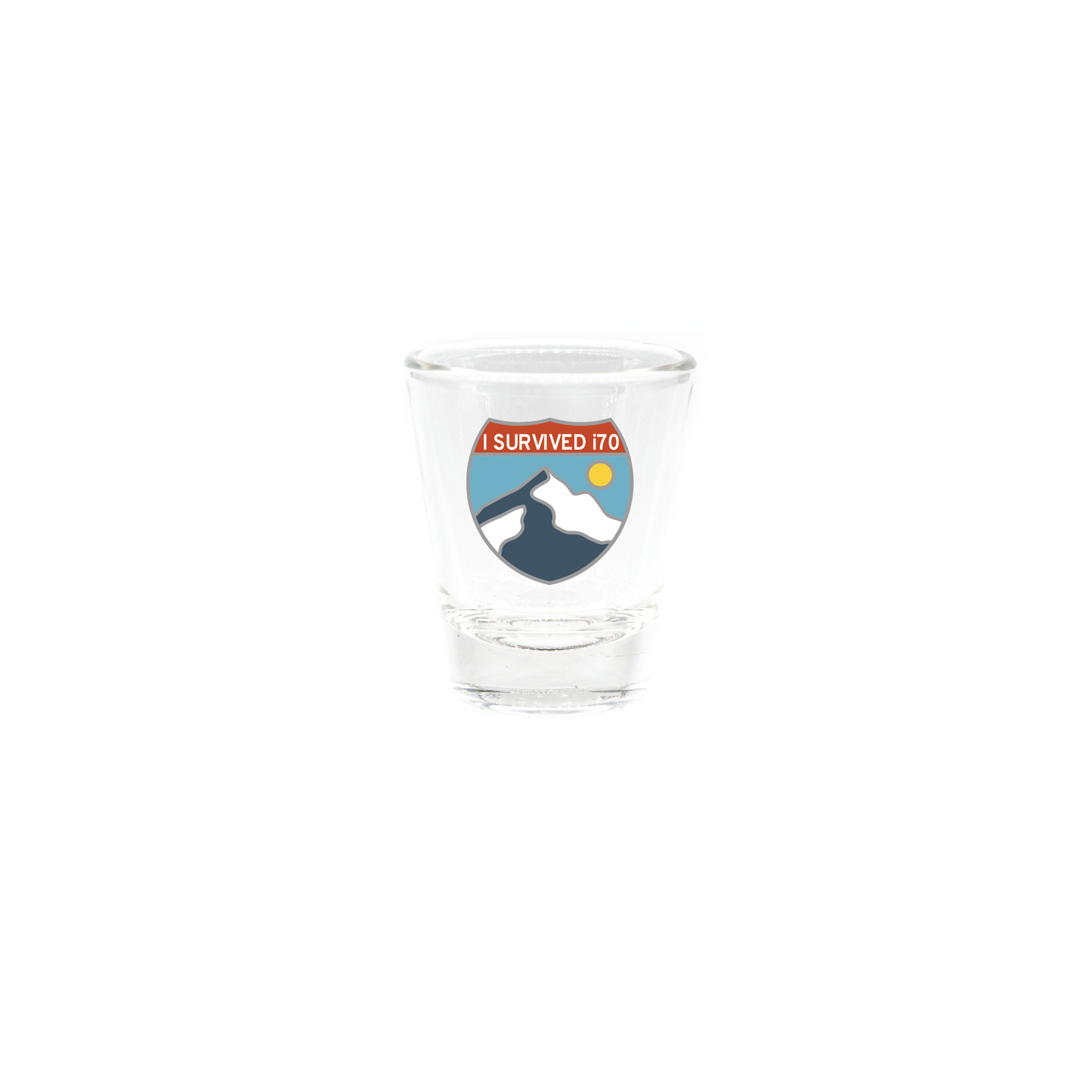 I Survived i70 Clear Shot Glass
