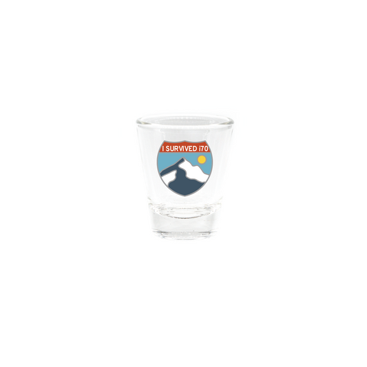 I Survived i70 Clear Shot Glass