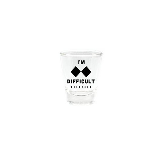 I'm Difficult Clear Shot Glass
