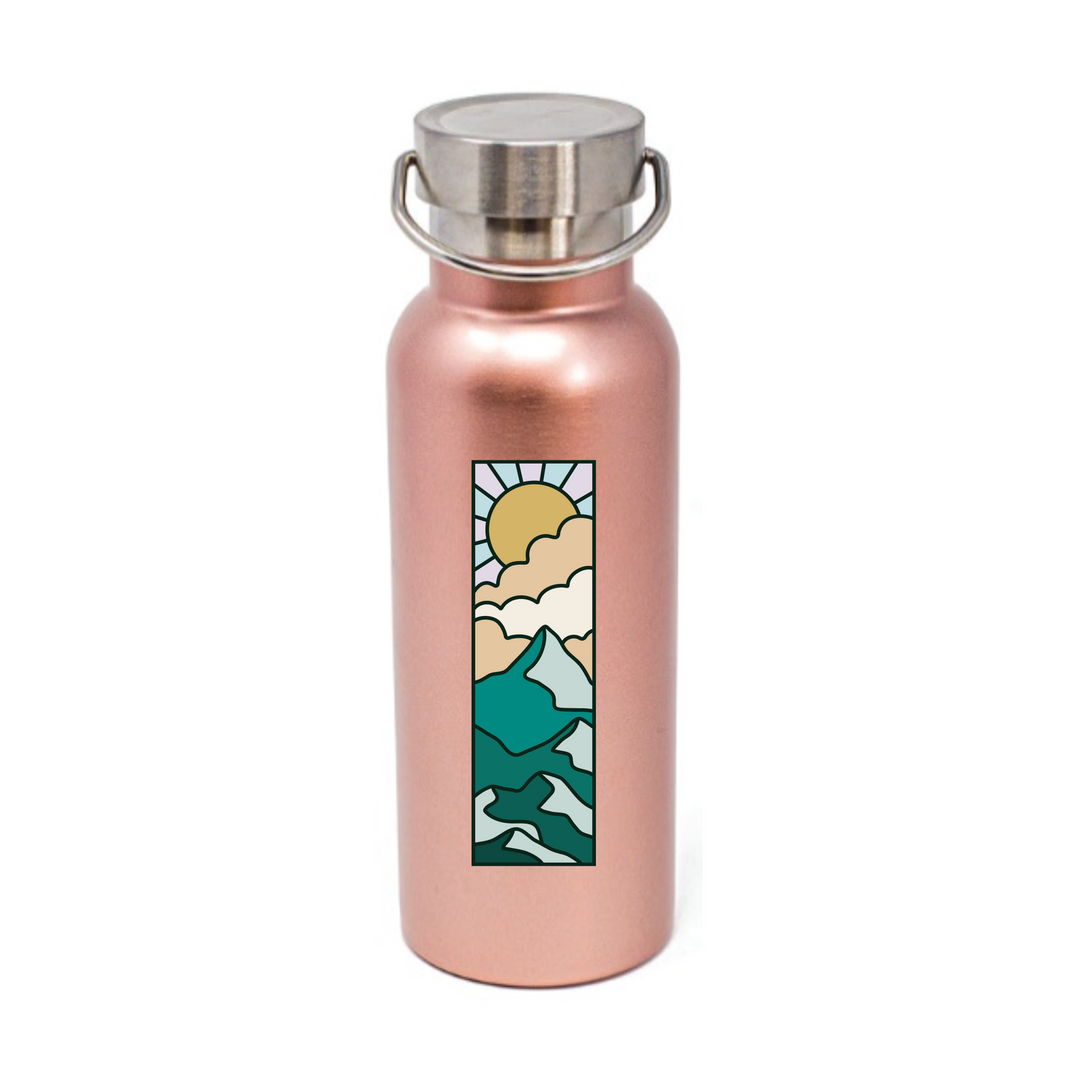 Rose Gold Mountain Water Bottle