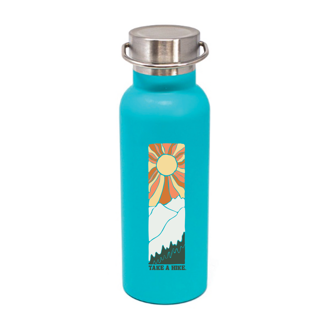 Take A Hike in Turquoise Water Bottle
