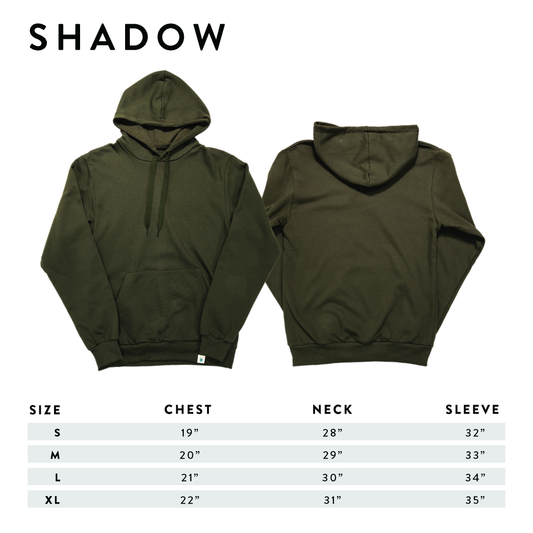 Classic Hoodie Sizing | Shadow