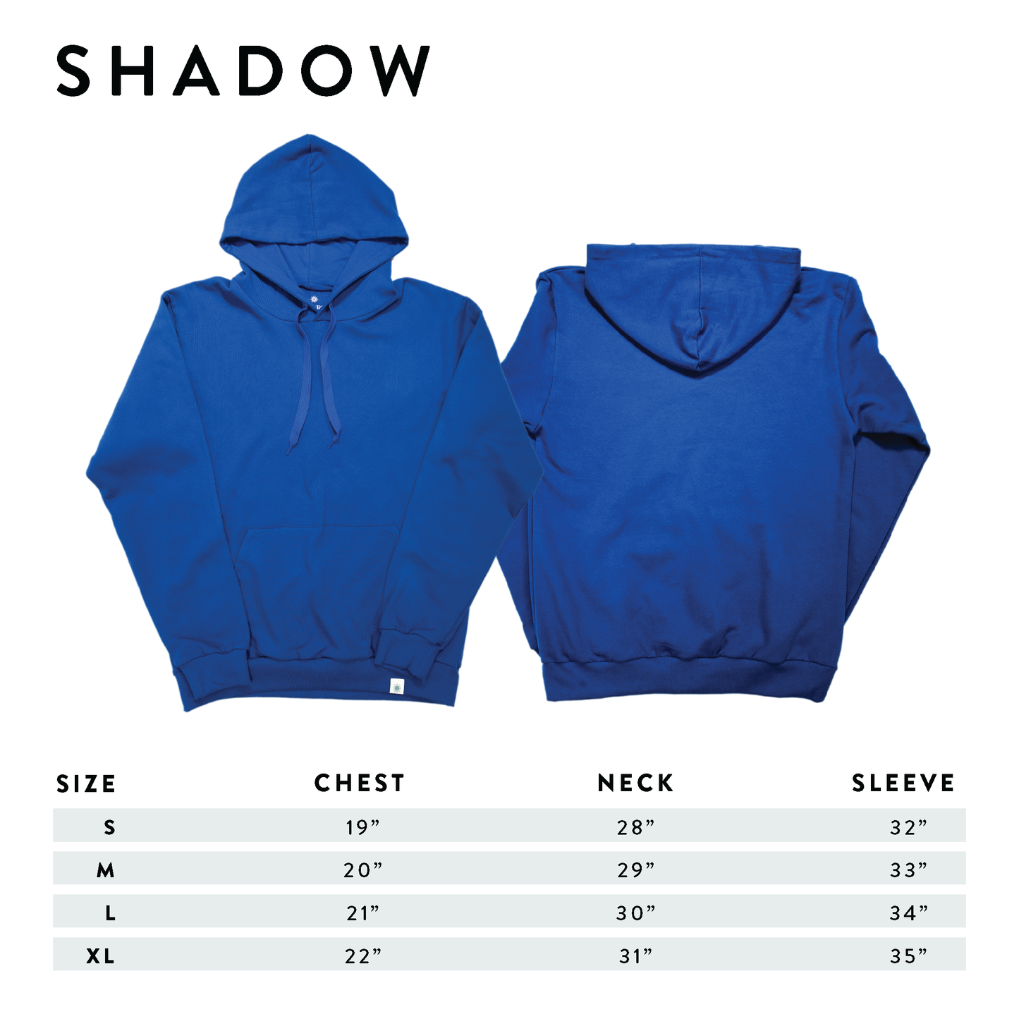 Classic Hoodie Sizing | Shadow