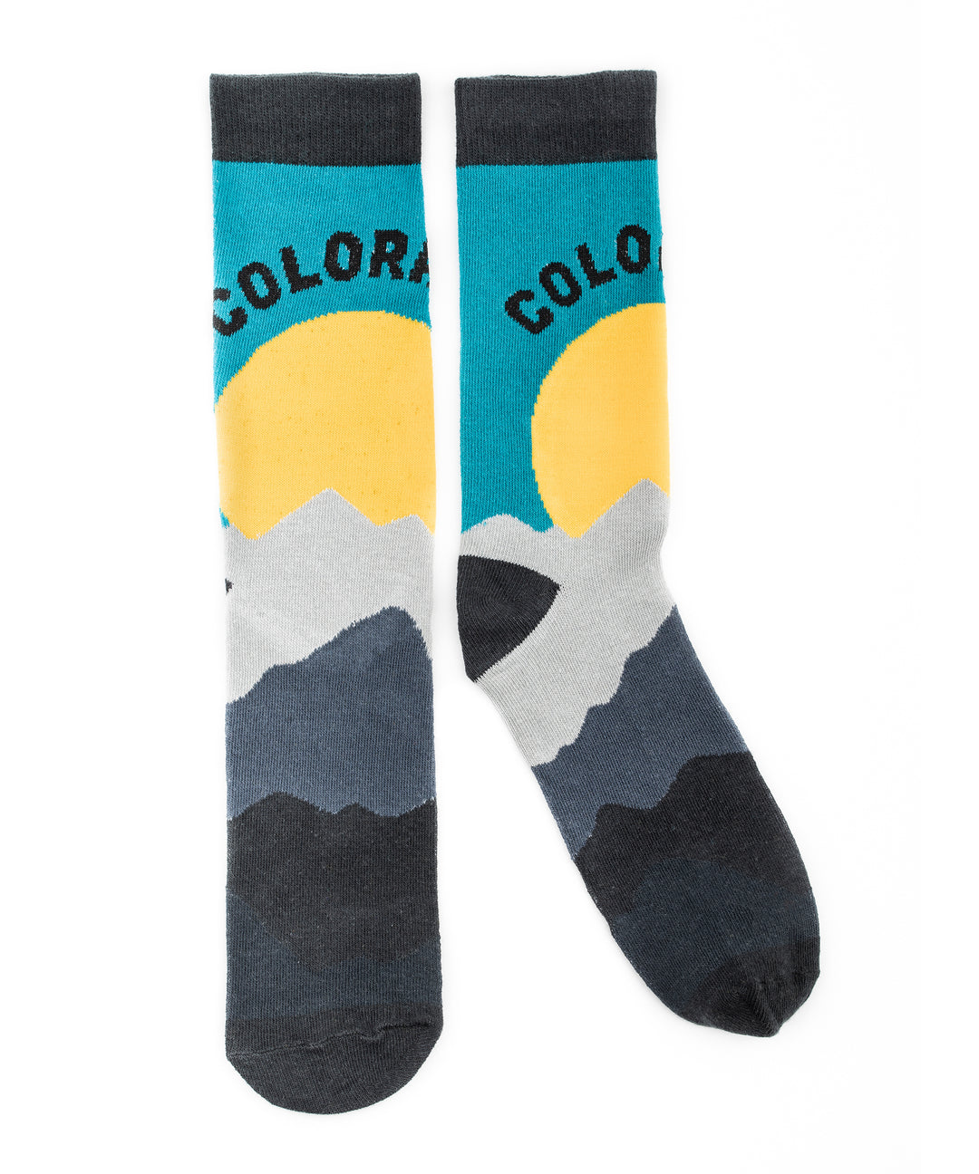 Colorado Yellow Sunset Socks
