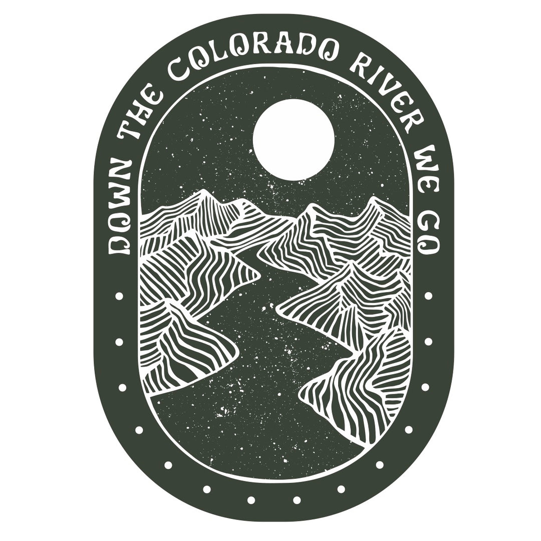 Down the Colorado River Sticker