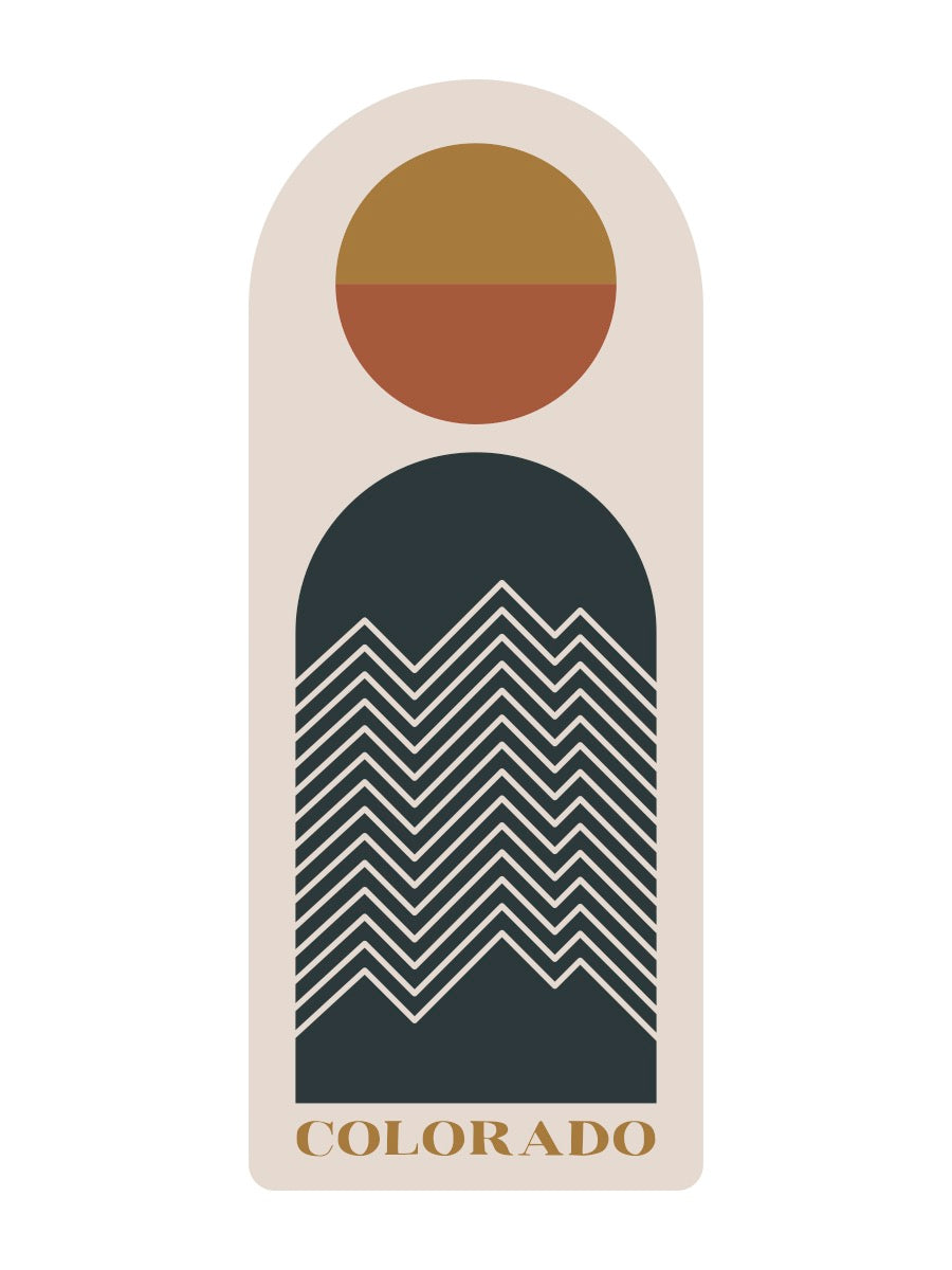 Arched Mountain Lines Sticker