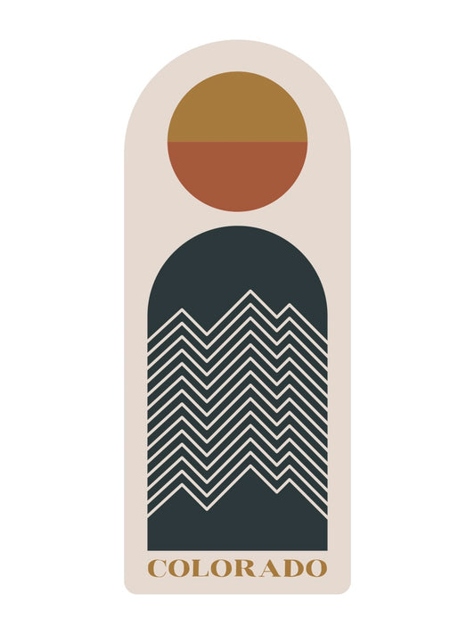 Arched Mountain Lines Sticker
