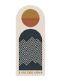 Arched Mountain Lines Sticker