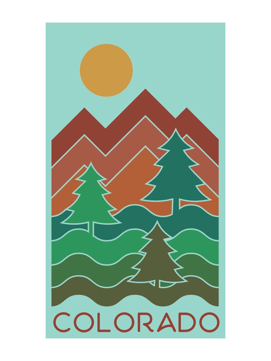 Peaks and Pines Sticker