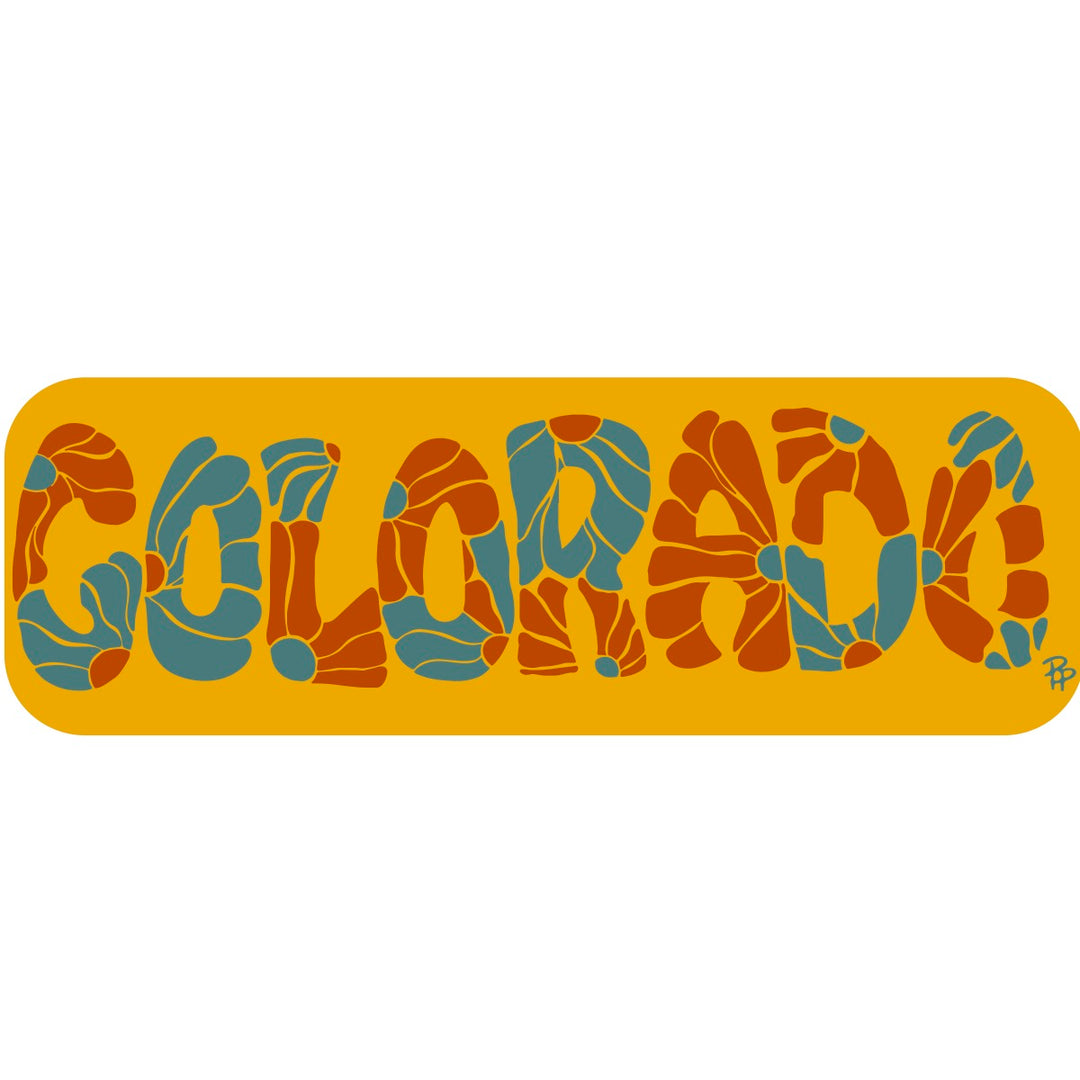 Flowered Colorado Sticker