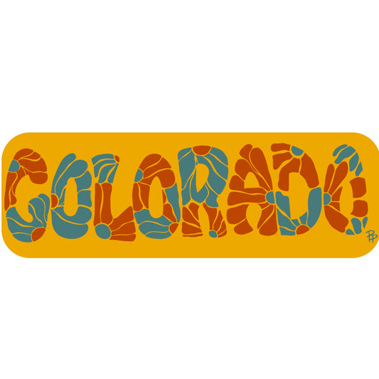 Flowered Colorado Sticker