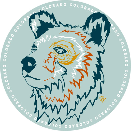 Bear Head Sticker