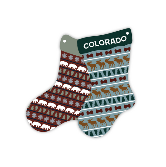 Striped Stockings Ornament