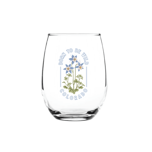 Born To Be Wild Tall Stemless Wine Glass