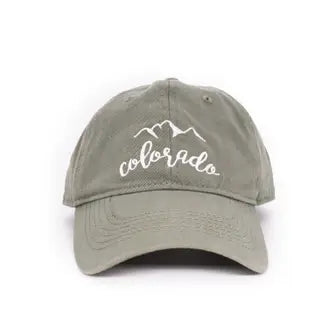 Colorado Mountain Script Dad Hat