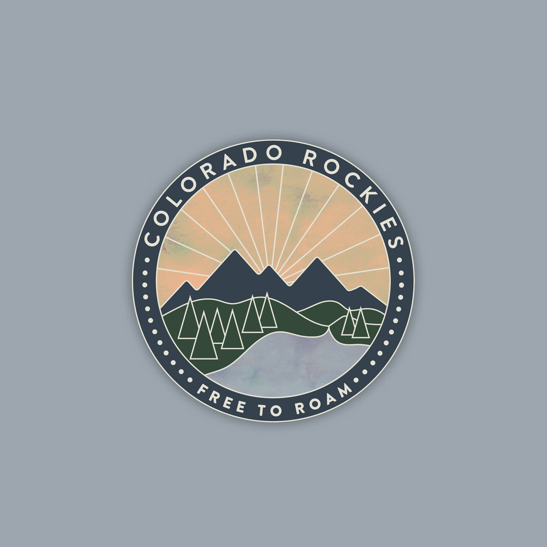 Colorado Rockies Free to Roam Sticker