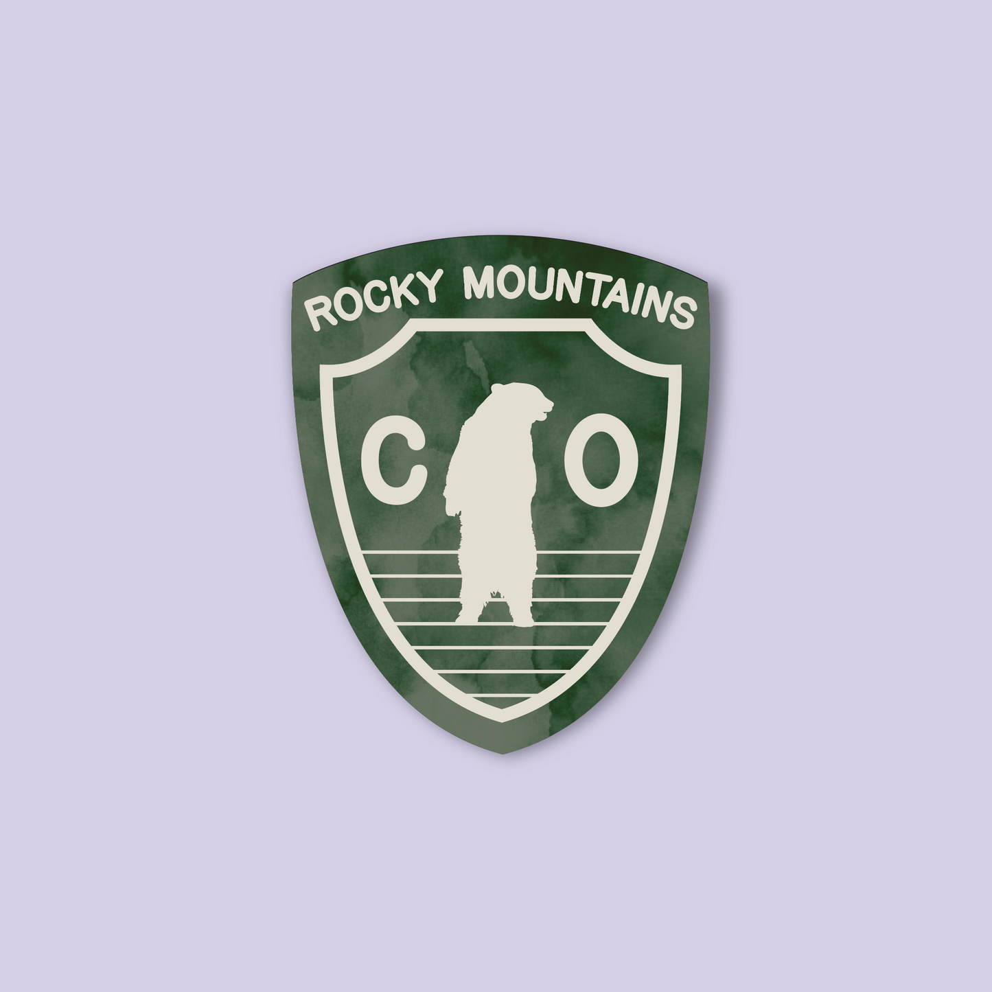 Colorado Bear Badge Sticker