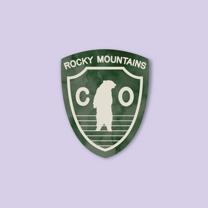Colorado Bear Badge Sticker
