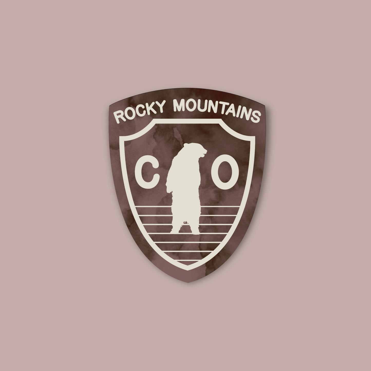 Colorado Bear Badge Sticker
