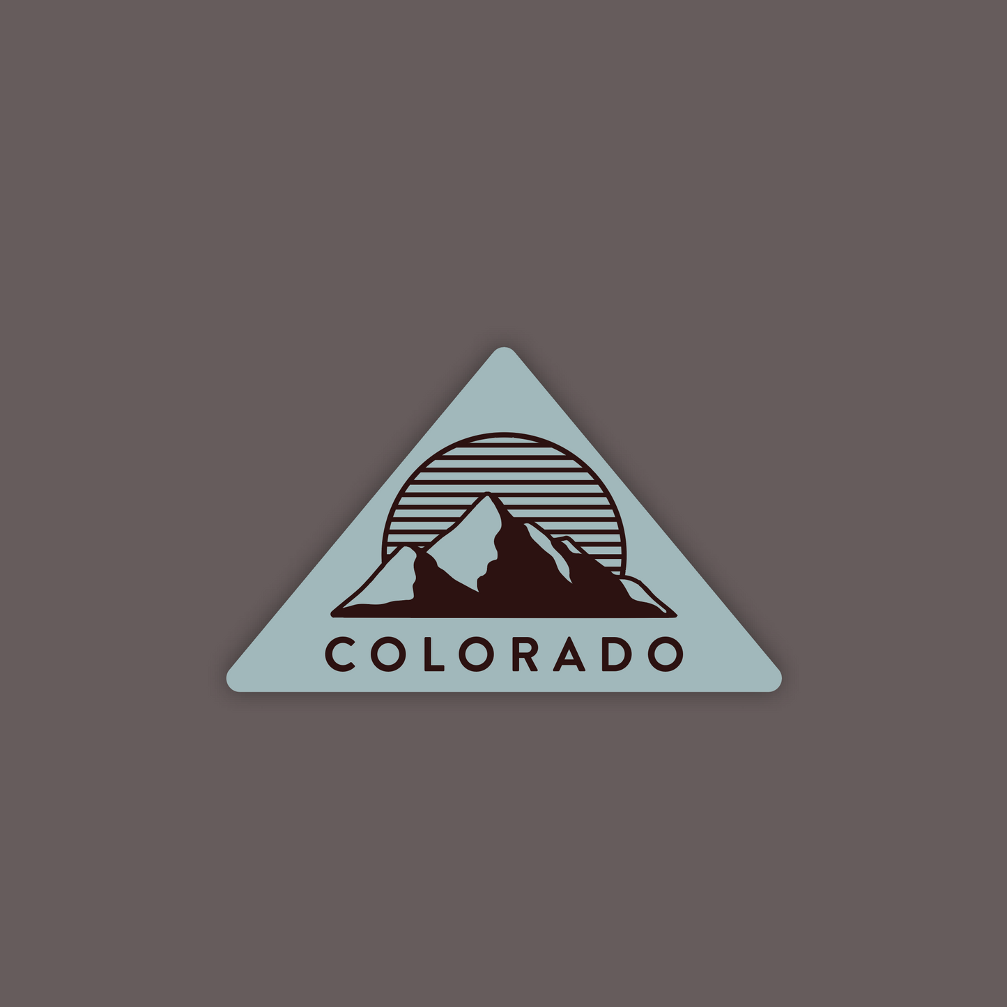 Colorado Triangle Mountain Sticker