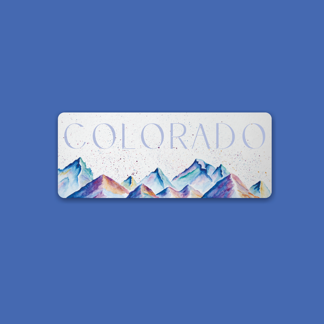 Watercolor Mountains Mini Sticker