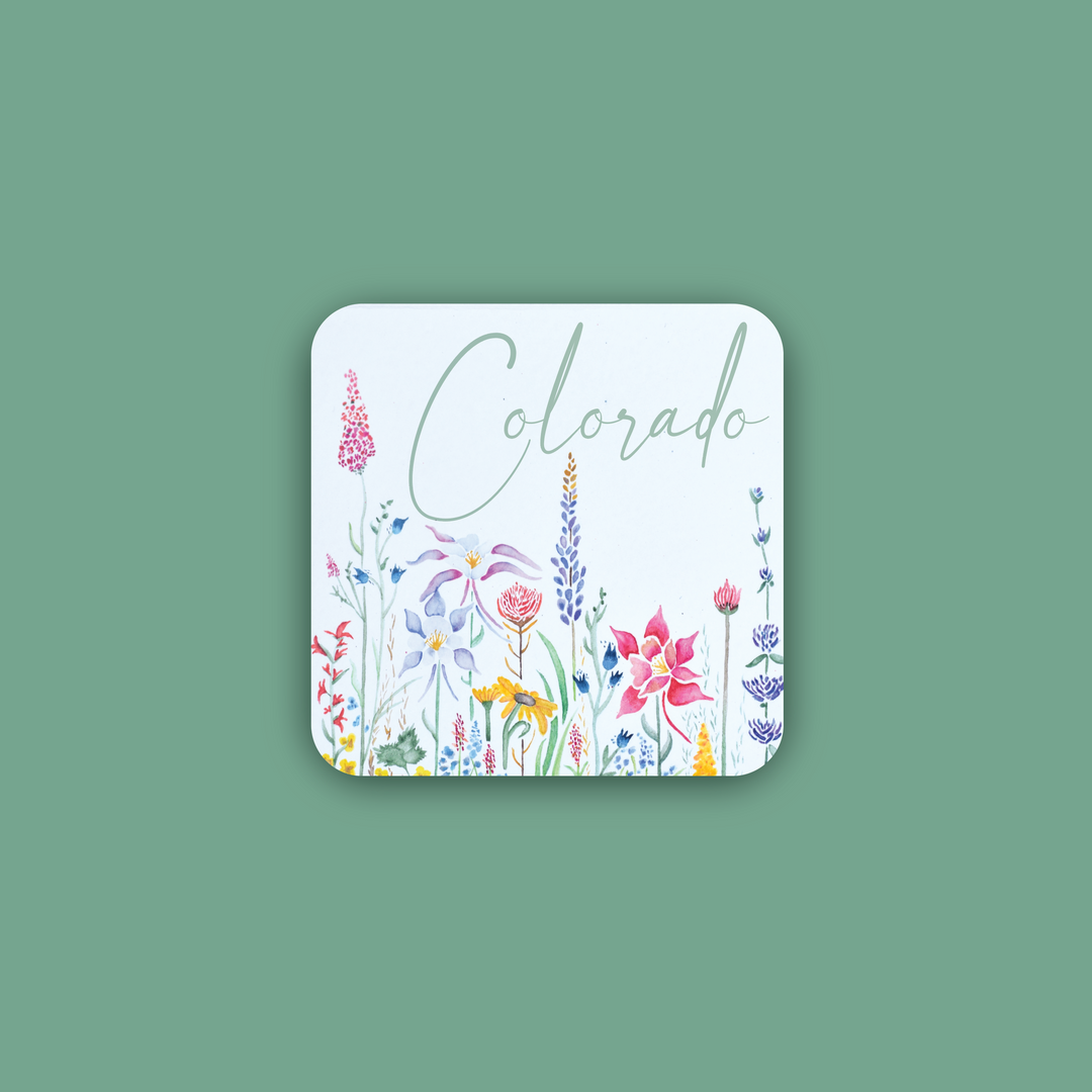 Watercolor Wildflowers Mini Sticker