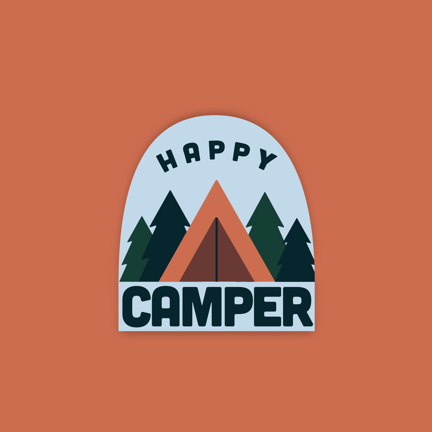 Happy Camper Sticker