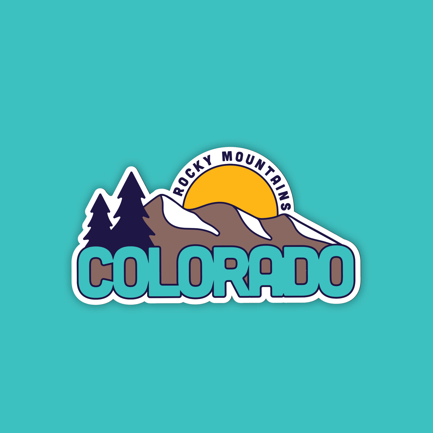 Colorado Rocky Mountains Sticker