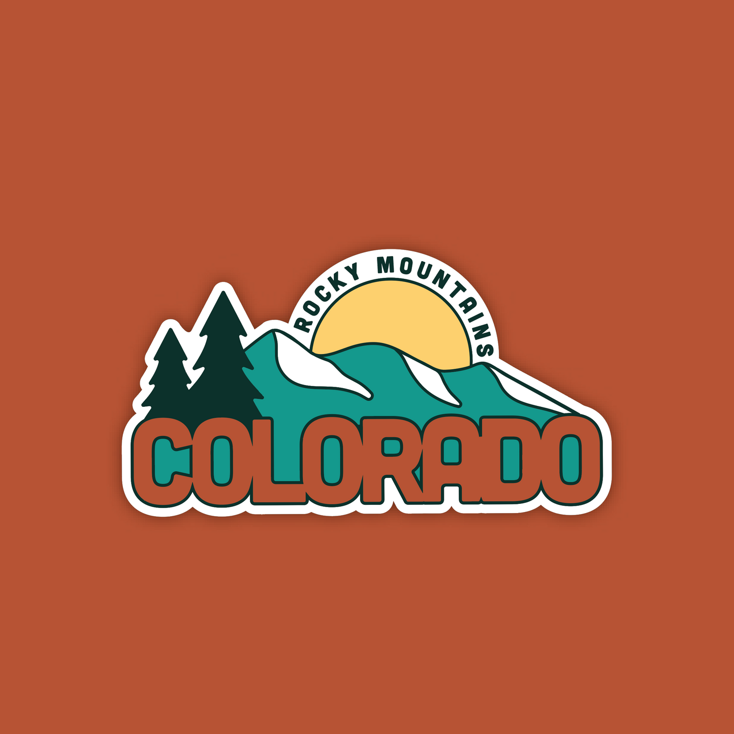 Colorado Rocky Mountains Sticker
