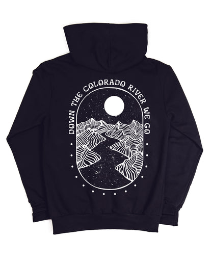 Down The Colorado River We Go Cowl Neck Hoodie