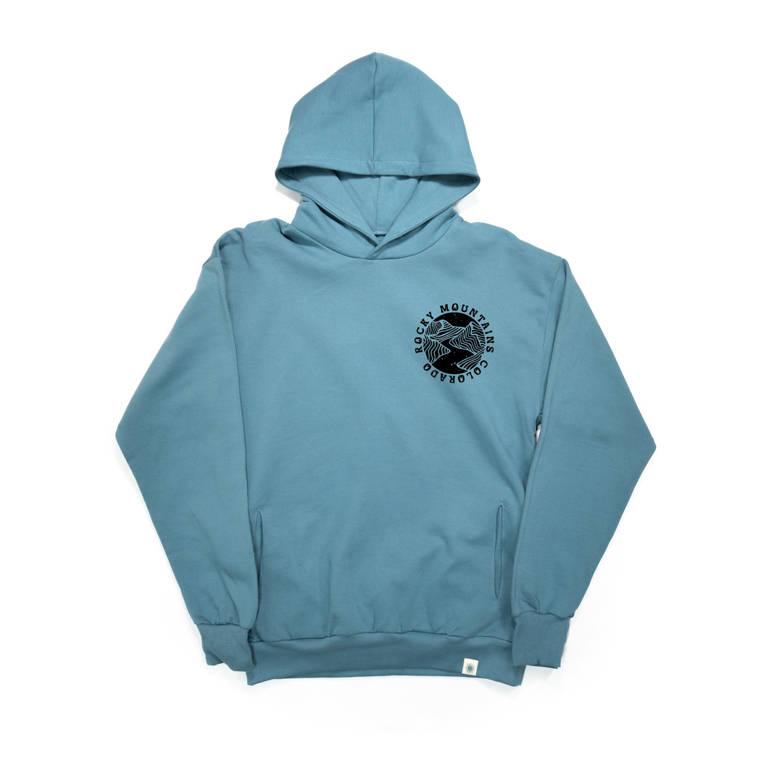 Down the Colorado River Steel Blue Classic Hoodie