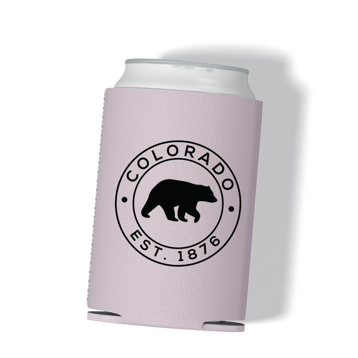 Circle Bear Colorado Can Cooler
