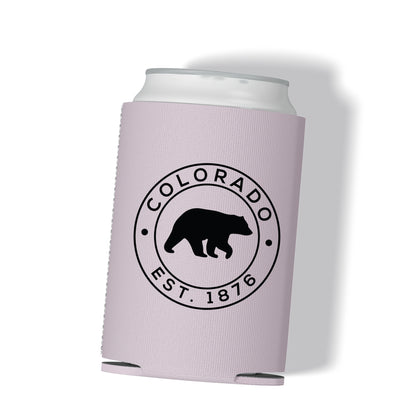 Circle Bear Colorado Can Cooler