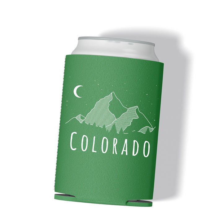 Colorado Mountain Moon Can Cooler