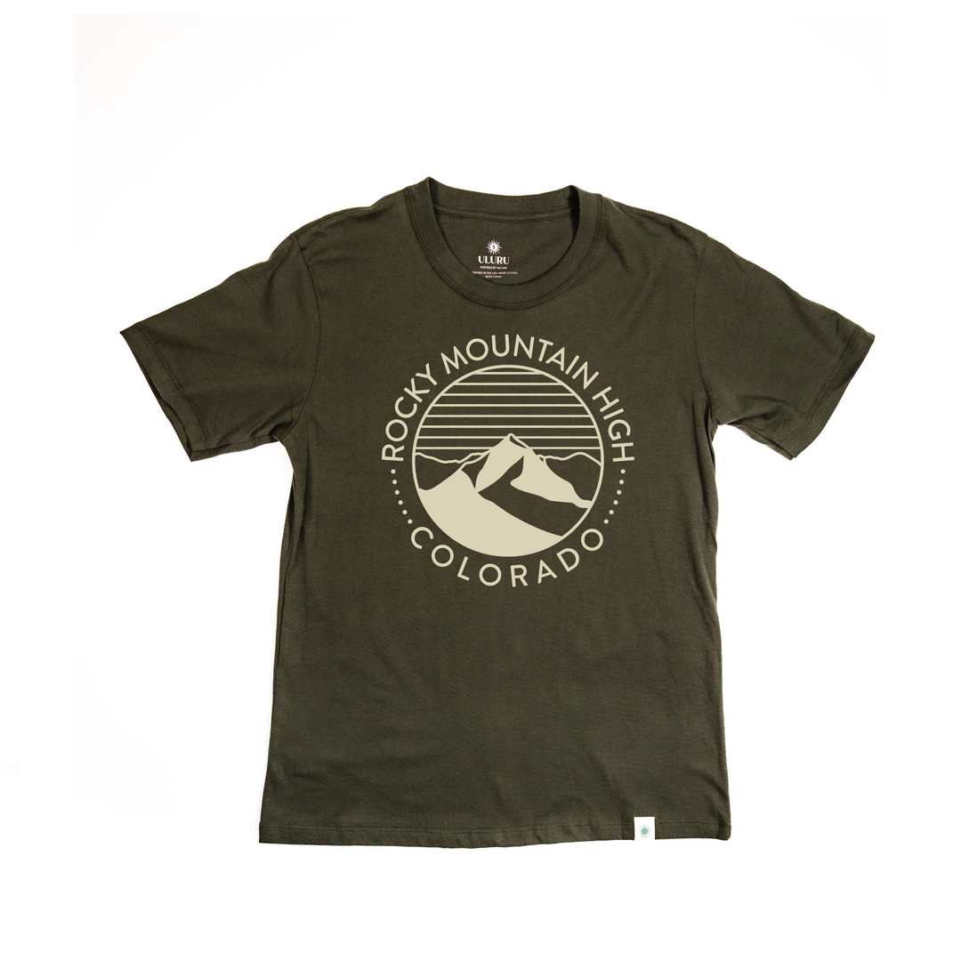 Rocky Mountain High Colorado Khoa Army Green Shirt - Unisex