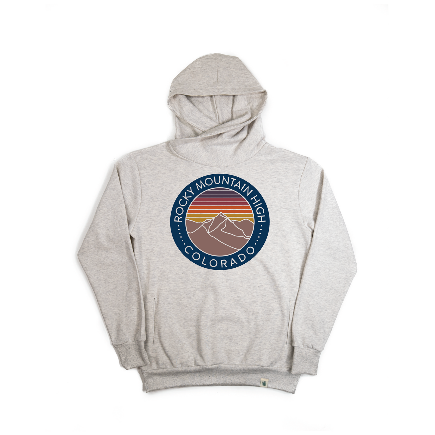 Rocky Mountain High Oatmeal Cowl Neck Hoodie