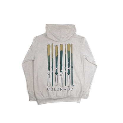 Vintage Skis Colorado Oatmeal Classic Hoodie
