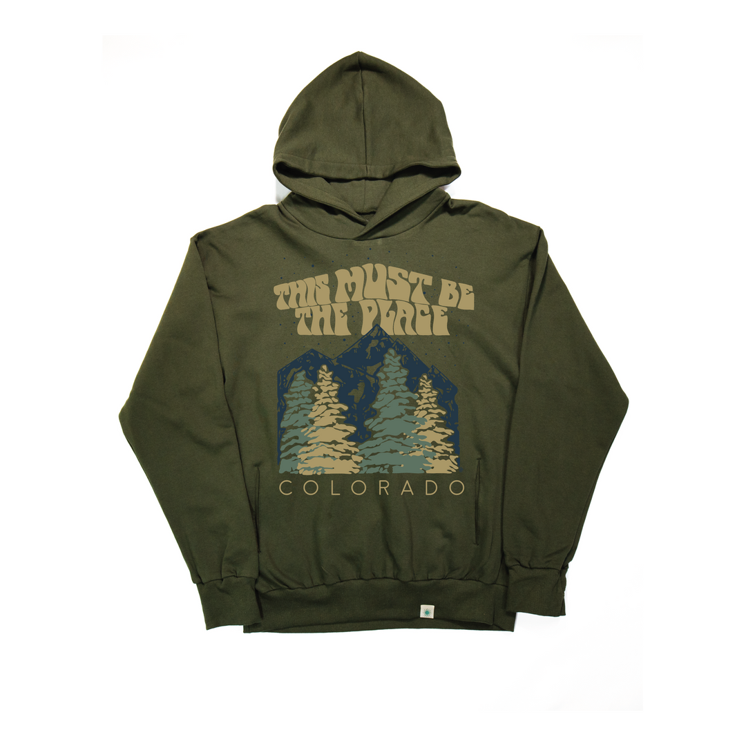 This Must Be The Place Army Green Classic Hoodie