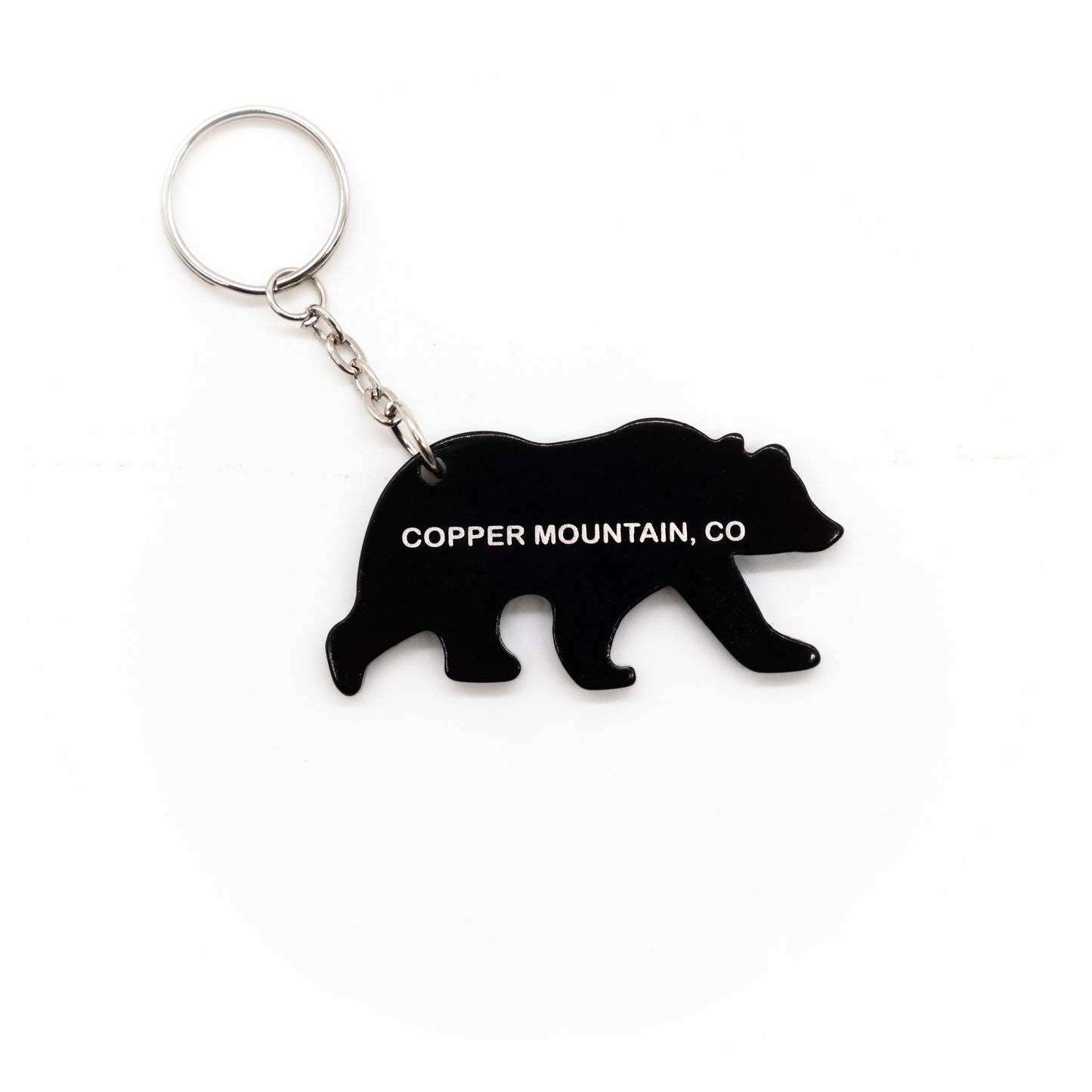 Copper Mountain Bear Keychain with Bottle Opener