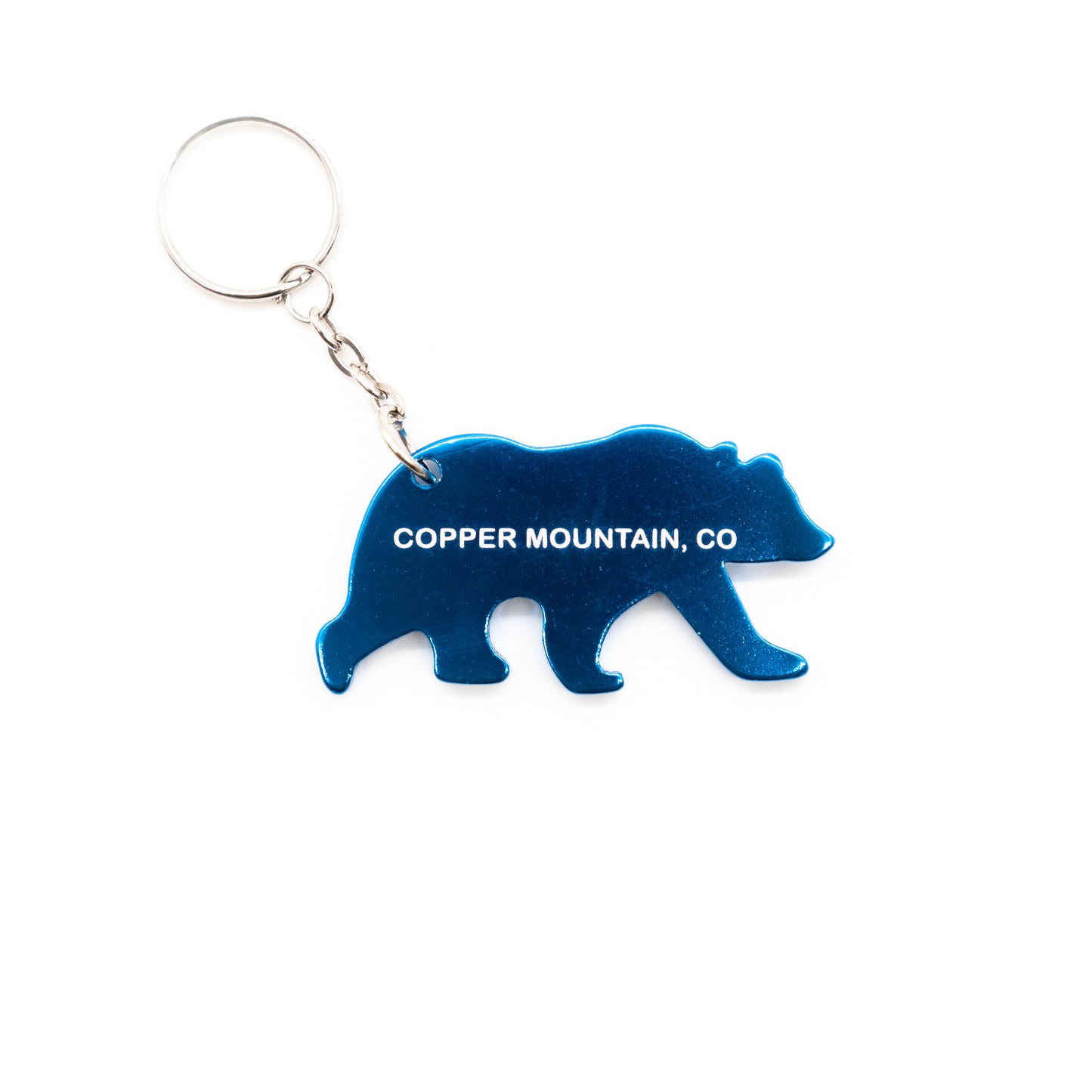 Copper Mountain Bear Keychain with Bottle Opener