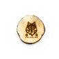 Colorado Wolf Wood Coaster