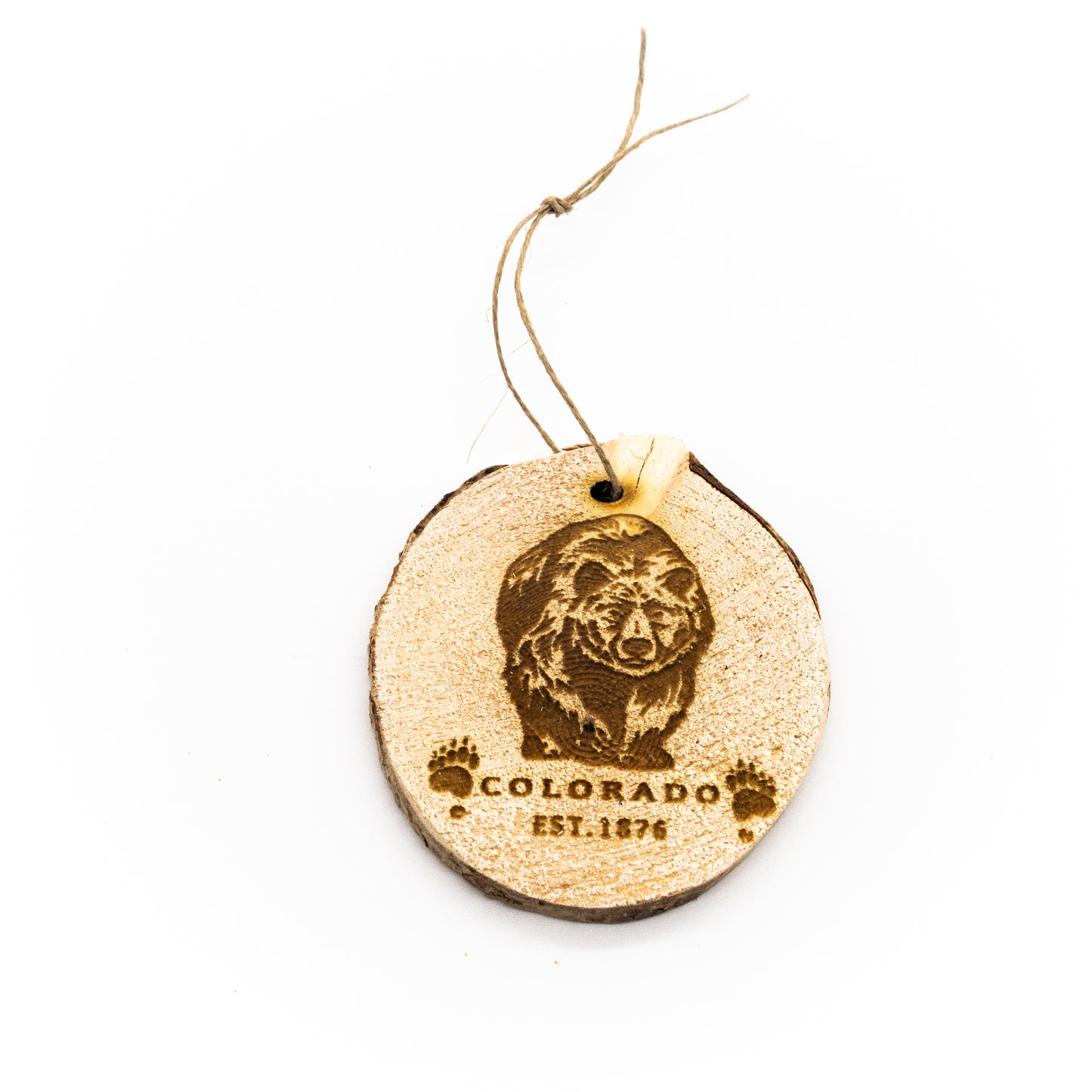 Colorado Bear Wood Ornament