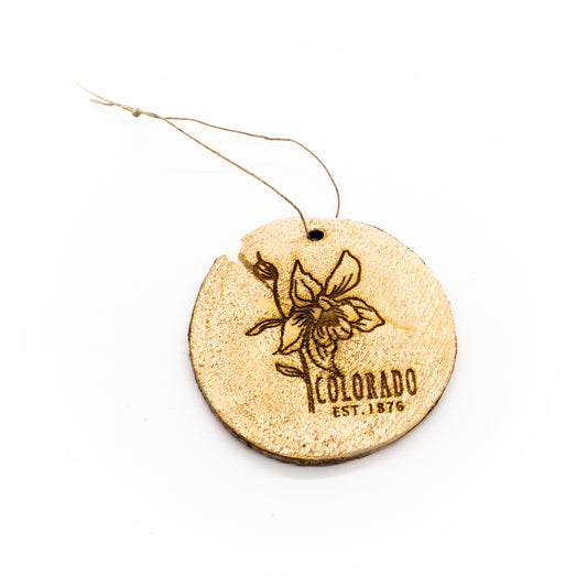 Colorado Wildflower Wood Ornament
