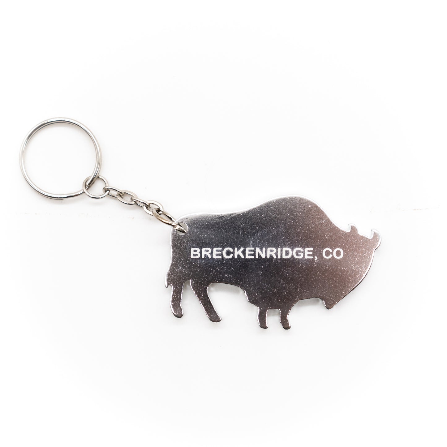 Breckenridge Buffalo Keychain with Bottle Opener
