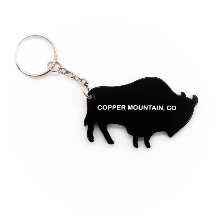 Copper Mountain Buffalo Keychain with Bottle Opener