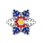Snowflake Colorado Flag Pin