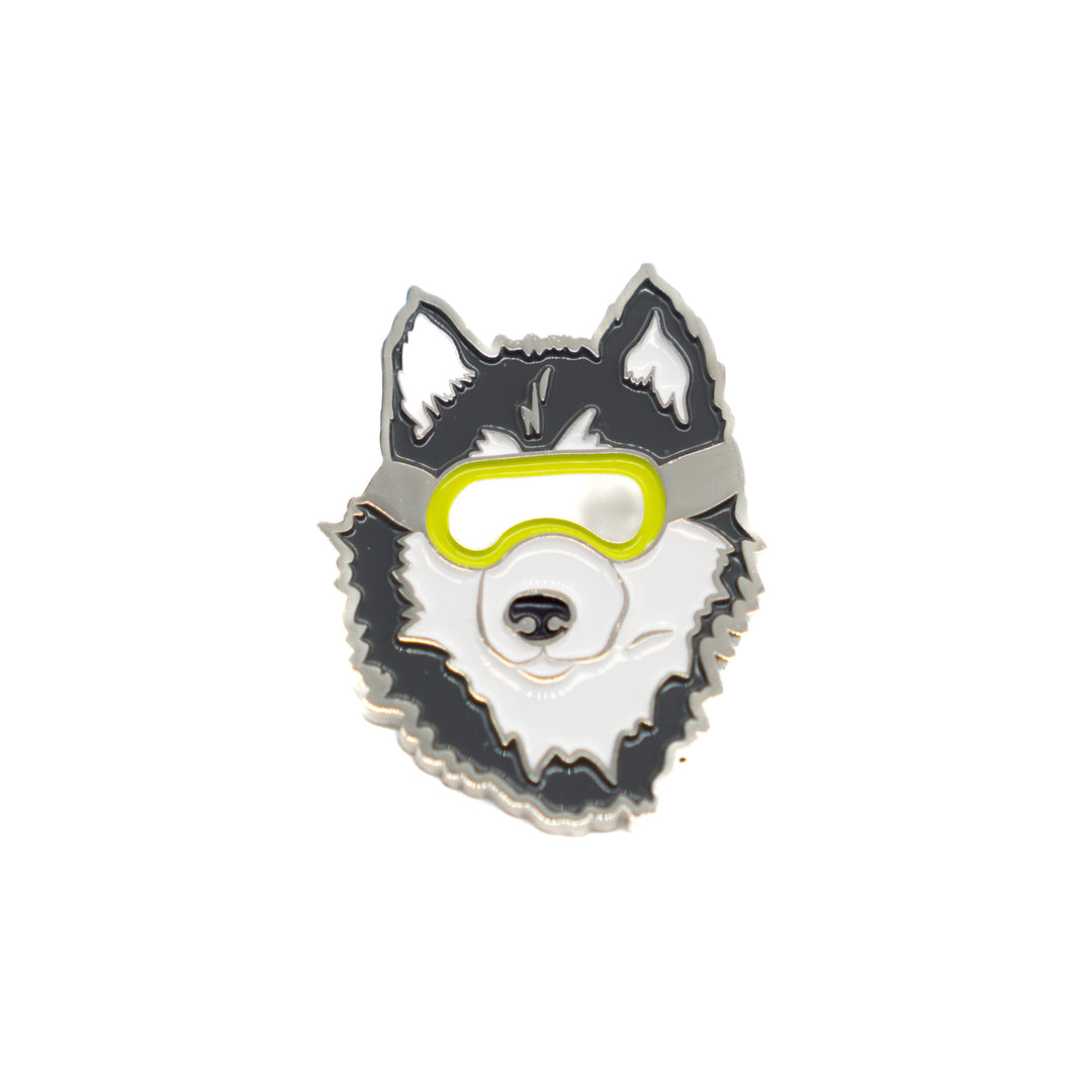 Husky Snow Dog Pin